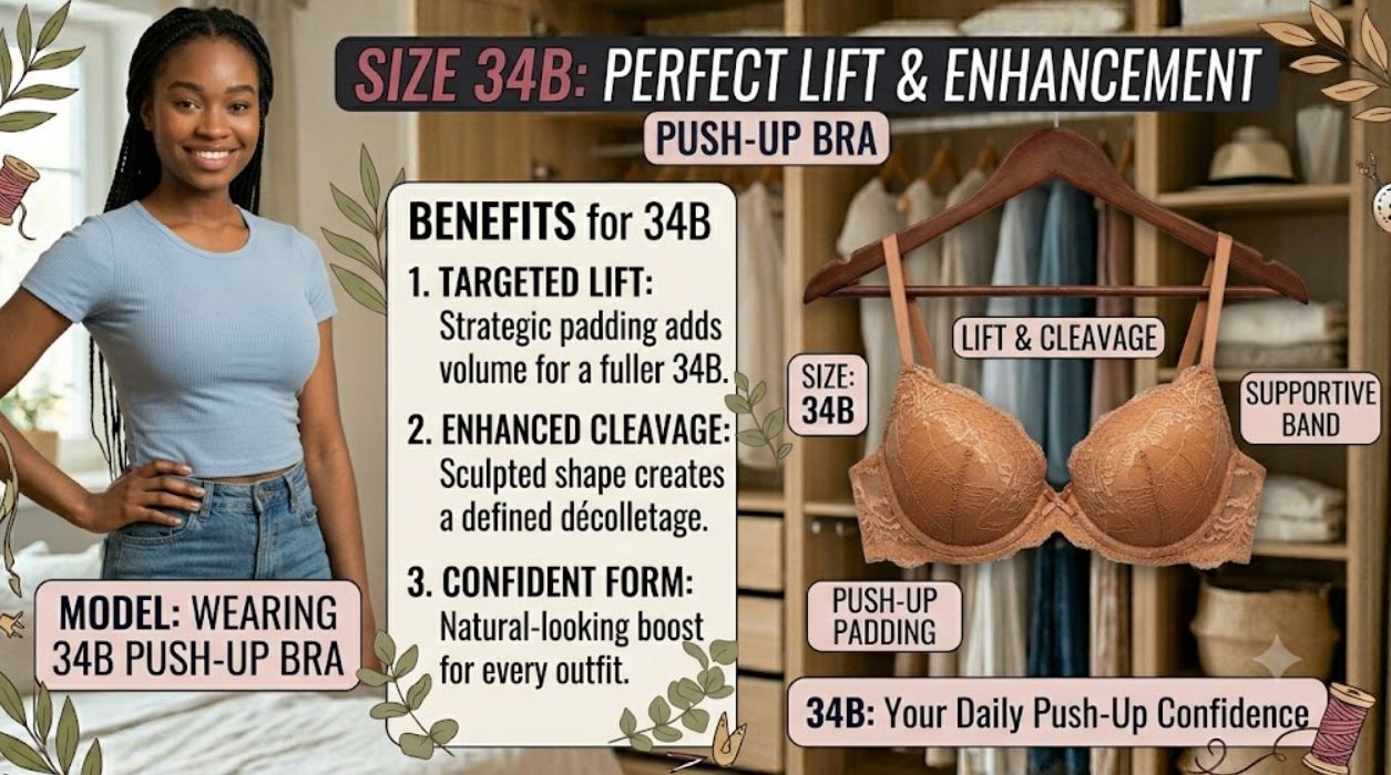 34B Push Up Bra